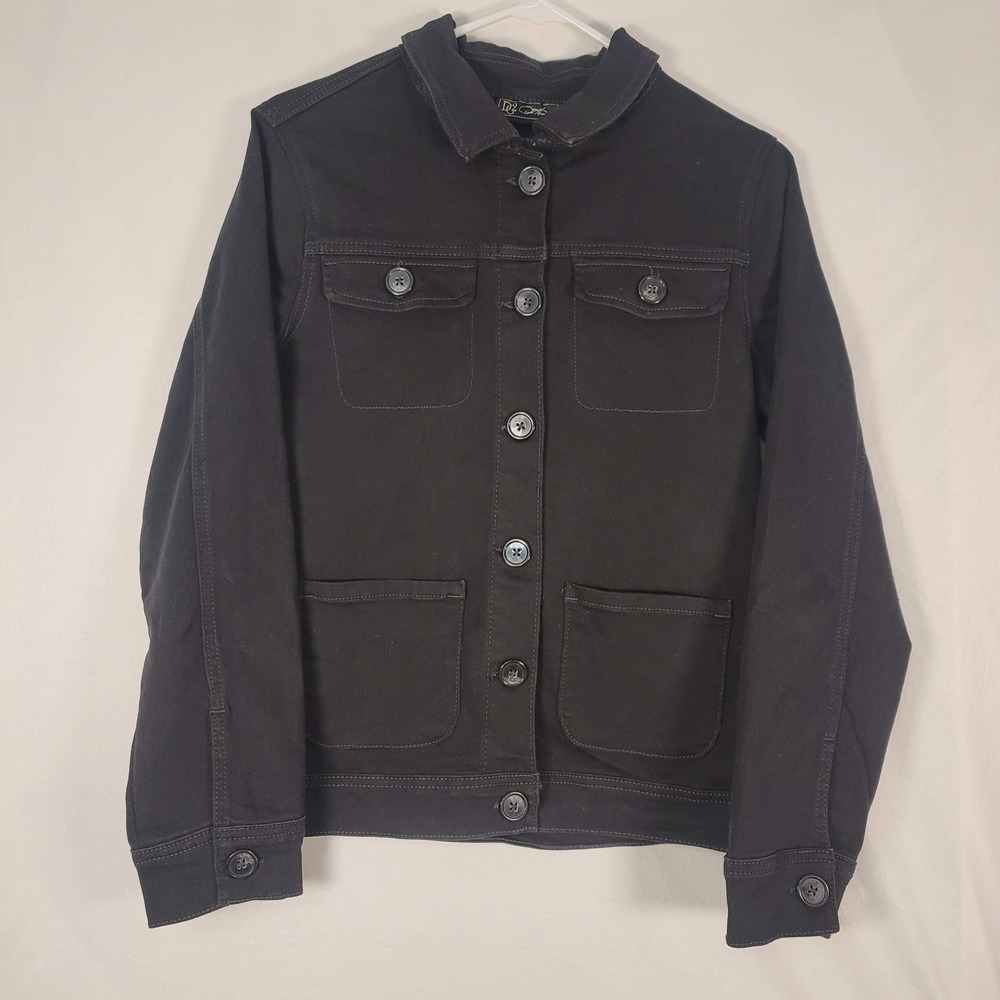 Christopher‎ & Banks Jacket Womens Medium Button Front Utility Pockets Casual